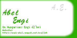 abel engi business card
